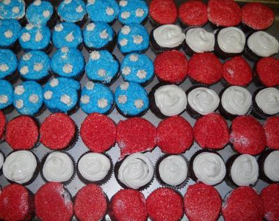 fourth of july cakes. Fourth of July Cup Cakes