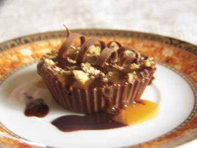 Double Stuffed Reese's Topped with Chocolate Curls