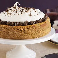 Autumn's chocolate cheesecake with a crunch