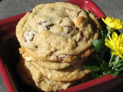 3 C's Cookies (cashews, chocolate and cranberries)