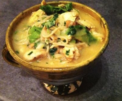 my favorite, Thai chicken noodle soup